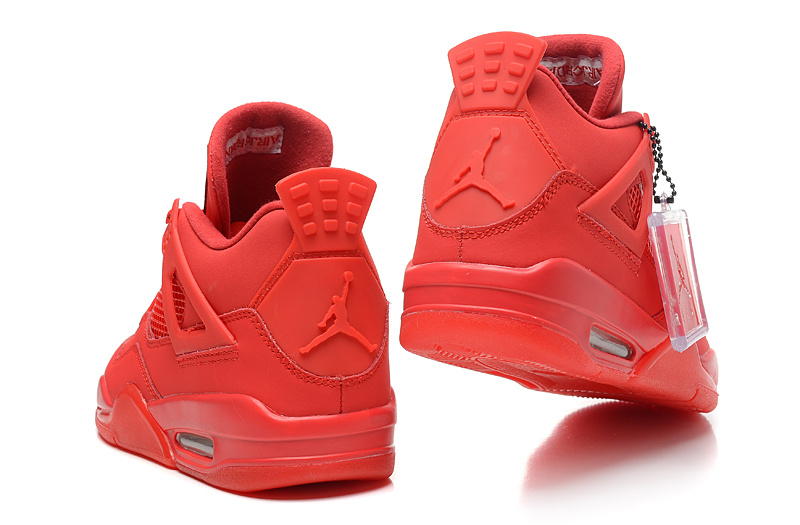 Air Jordan 4 Men Shoes Orangered Online
